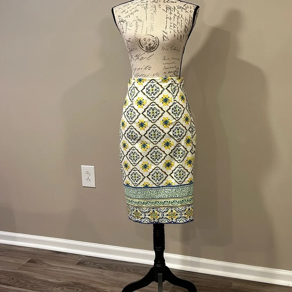 Antonio Melani Citrus Grove Print Pencil Skirt